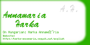 annamaria harka business card